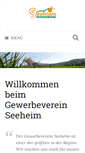 Mobile Screenshot of gewerbeverein-seeheim.de